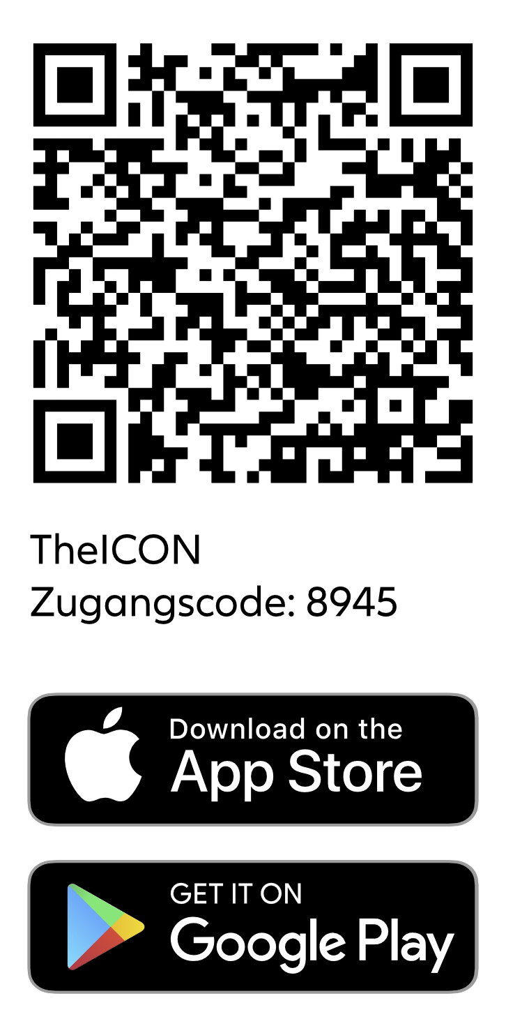 QR Code mit Direktlinks zur ICON App